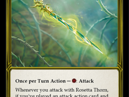 Rosetta Thorn (Golden) [FAB099] (Promo)  Cold Foil on Sale