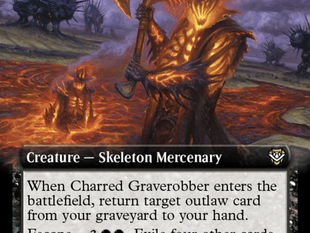 Charred Graverobber (Extended Art) [Outlaws of Thunder Junction Commander] Discount