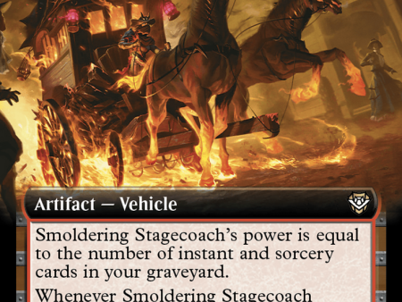 Smoldering Stagecoach (Extended Art) [Outlaws of Thunder Junction Commander] Online Hot Sale