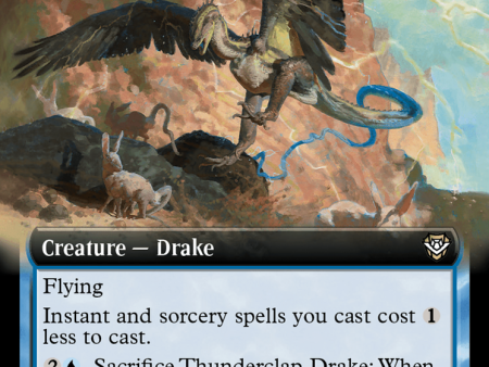 Thunderclap Drake (Extended Art) [Outlaws of Thunder Junction Commander] Sale