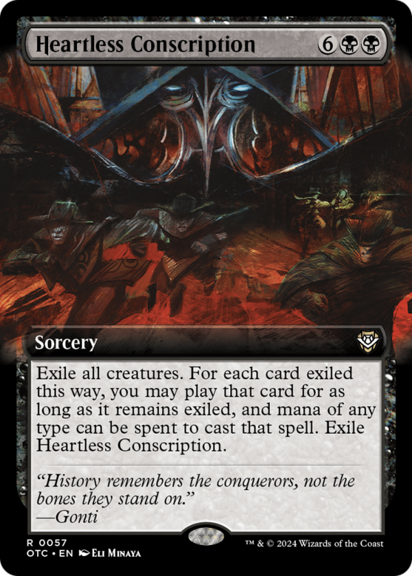 Heartless Conscription (Extended Art) [Outlaws of Thunder Junction Commander] Online