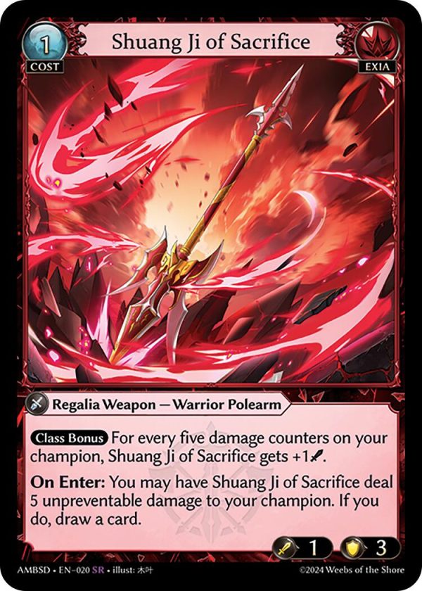 Shuang Ji of Sacrifice (020) [Mortal Ambition Starter Decks] Supply