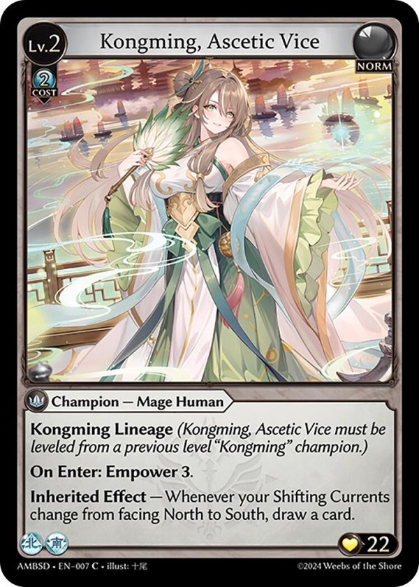 Kongming, Ascetic Vice (007) [Mortal Ambition Starter Decks] For Discount