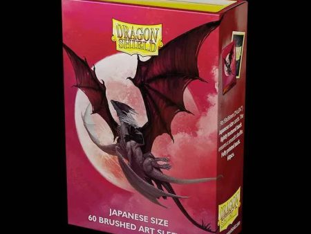 Dragon Shield - Limited Edition Japanese Size Brushed Art Sleeves: Valentine Dragon 2024 (60ct) on Sale