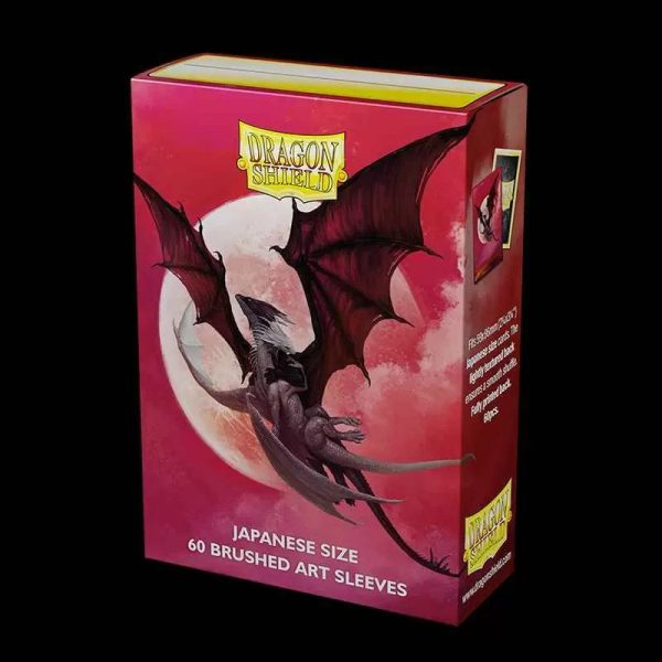 Dragon Shield - Limited Edition Japanese Size Brushed Art Sleeves: Valentine Dragon 2024 (60ct) on Sale