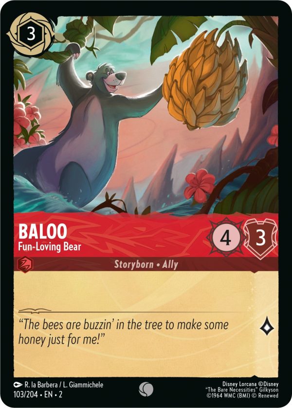 Baloo - Fun-Loving Bear (103 204) - Rise of the Floodborn  [Common] Supply