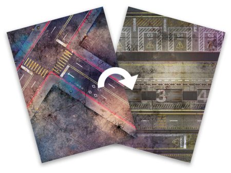 Cyberpunk Red: Combat Zone - Double Sided Game Mat 22  x 30  For Cheap