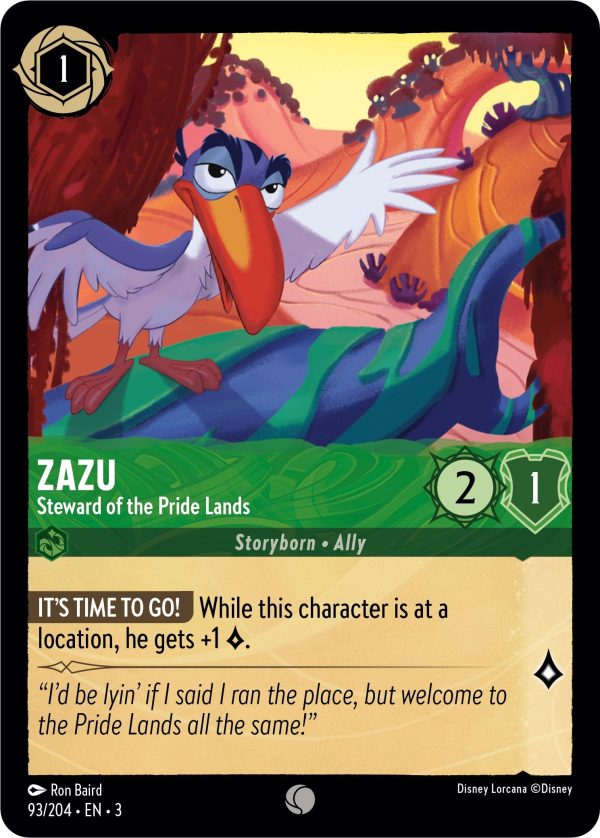 Zazu - Steward of the Pride Lands (93 204) - Into the Inklands  [Common] Online now