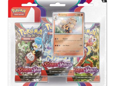 Pokémon - Scarlet and Violet: 3 Pack Blister - Arcanine Cheap