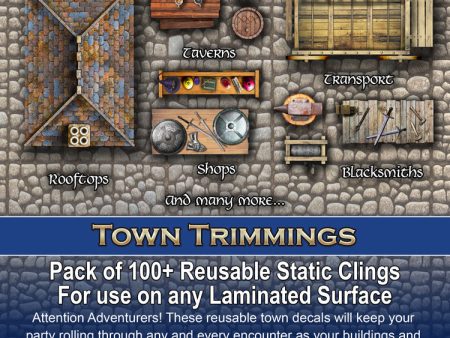 Add-On Scenery for RPG Maps - Town Trimmings For Discount