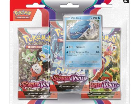 Pokémon - Scarlet and Violet: 3 Pack Blister - Dondozo Hot on Sale