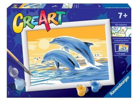 Ravensburger CreArt Paint - Delightful Dolphins For Sale