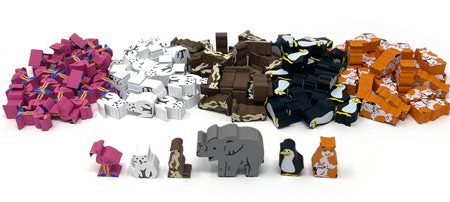 127-piece Set of Animals Meeples for New York Zoo For Cheap