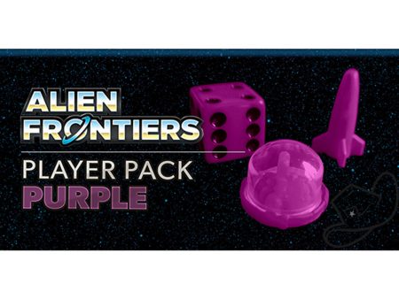 Alien Frontiers Alternate Color Player Piece Set - Purple For Sale